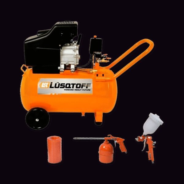 Compresor de Aire 2.5HP 50L + Kit 3 Piezas Lusqtoff