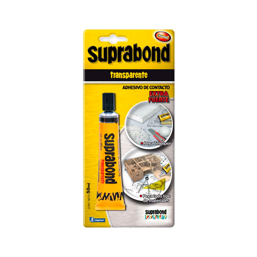 product-345-1651 Adhesivo de Contacto 50ml Transparente Blister Suprabond - Imagen 1