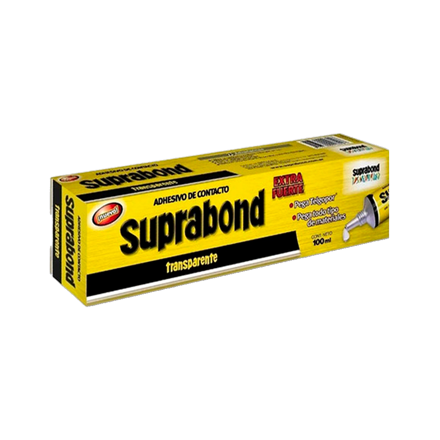 product-346-1652 Adhesivo de Contacto 100ml Transparente Caja Suprabond - Imagen 1