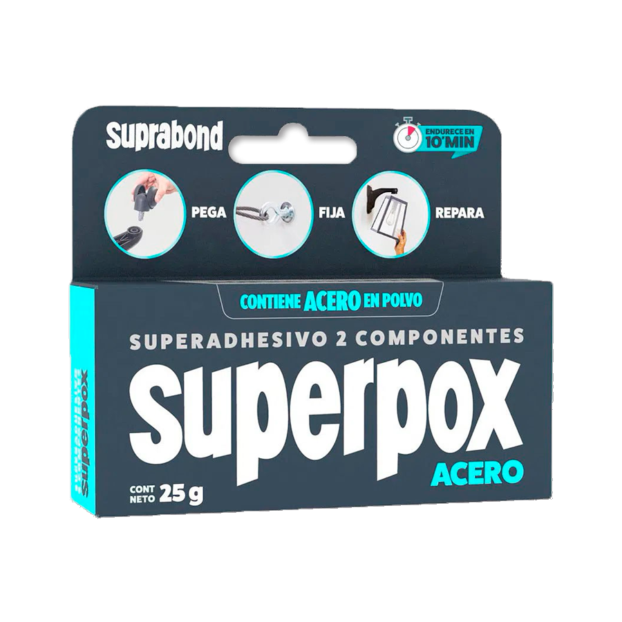 product-359-1665 Adhesivo Epoxi Superpox 25g Acero Suprabond - Imagen 1