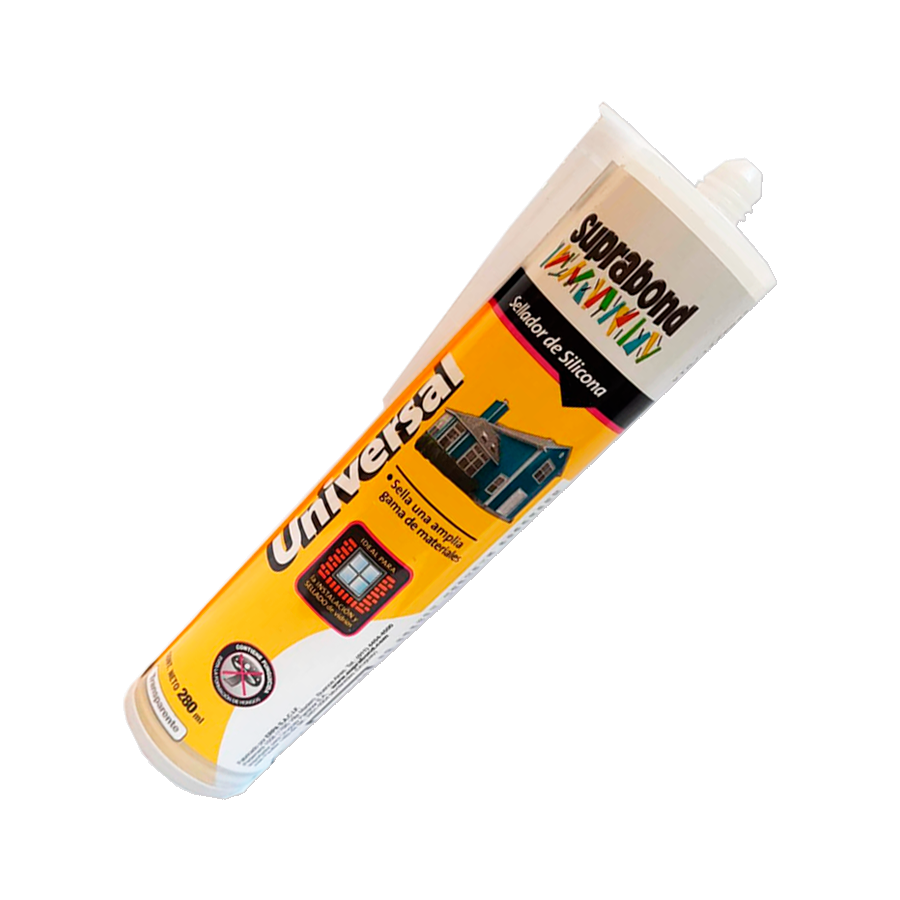 product-368-1705 Sellador Silicona Universal 280ml Transparente Cartucho Suprabond - Imagen 1