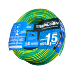 Cable Unipolar 1 x 1,5mm x 100m Verde-Amarillo Trefilcon