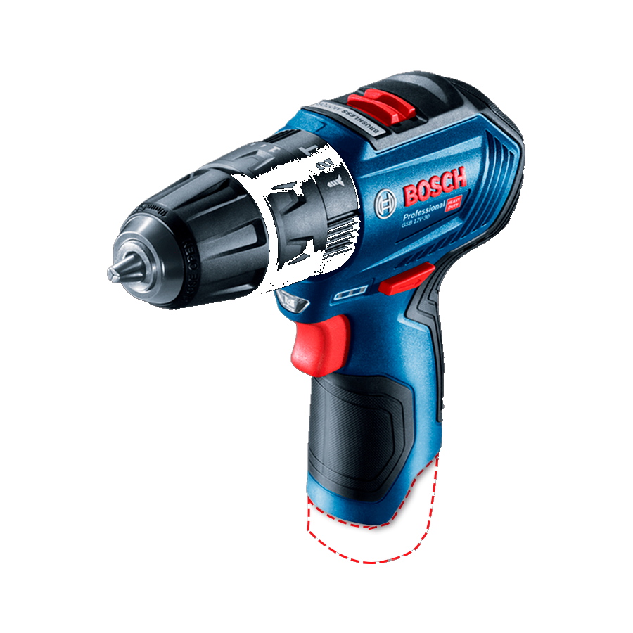 product-561-1018 Taladro Atornillador Percutor 12V 10mm Bosch GSB 12V-30 BT - Imagen 1