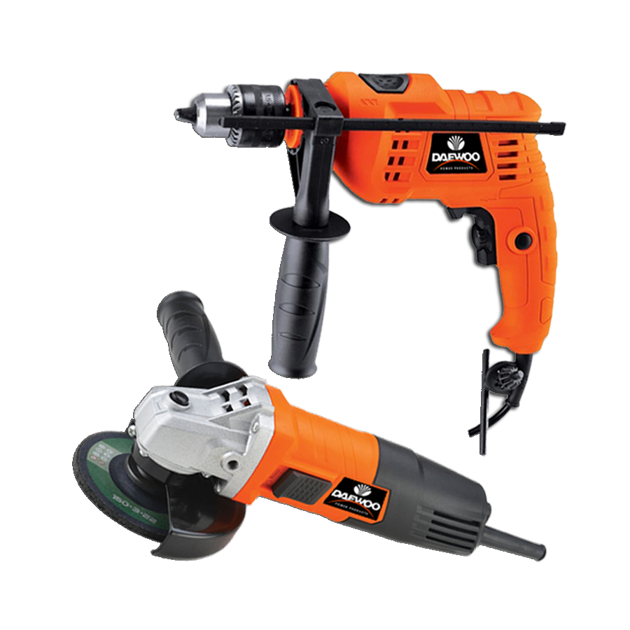 product-618-1206 Pack Amoladora Angular 750W + Taladro 550W Daewoo - Imagen 1