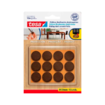 Fieltros Circulares Adhesivos 22mm Marrón 12u Tesa