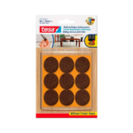 Fieltros Circulares Adhesivos 30mm Marrón 9u Tesa