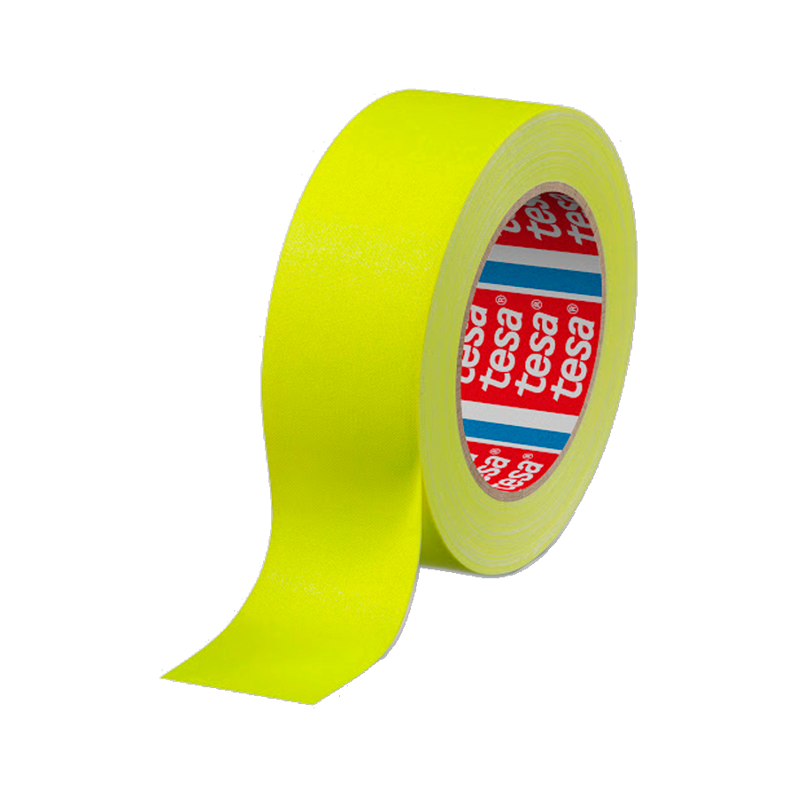 product-878-1616 Cinta Gaffer 25mm x 25m Amarillo Fluorescente Tesa - Imagen 1