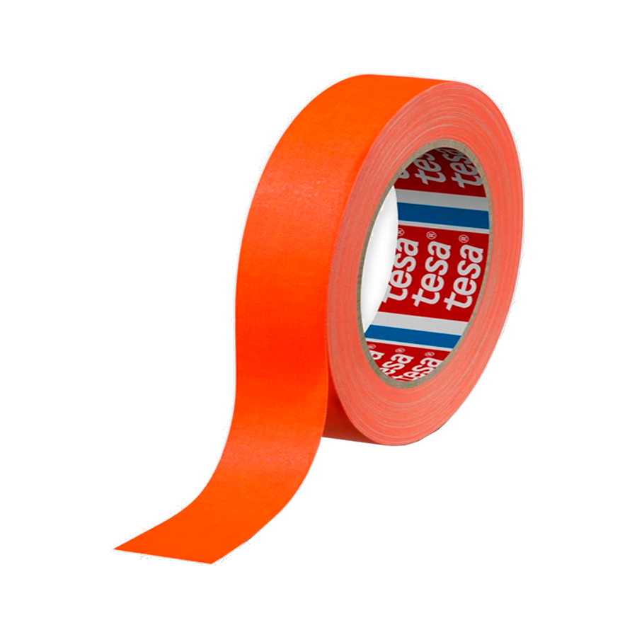 product-879-1618 Cinta Gaffer 25mm x 25m Naranja Fluorescente Tesa - Imagen 1