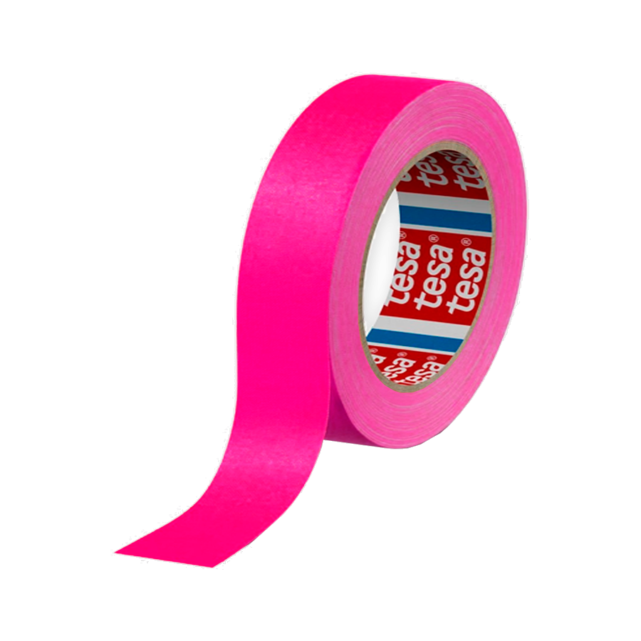 product-880-1620 Cinta Gaffer 25mm x 25m Rosa Fluorescente Tesa - Imagen 1