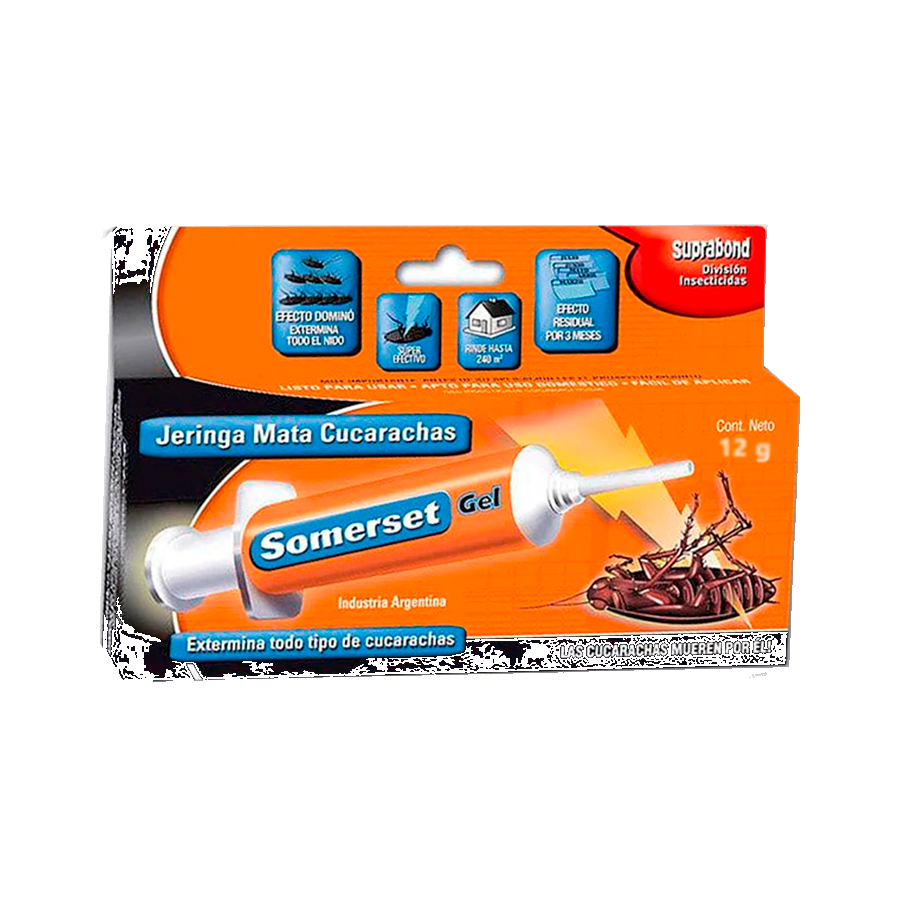 product-932-1732 Jeringa Somerset Gel Mata Cucarachas 12g Suprabond - Imagen 1