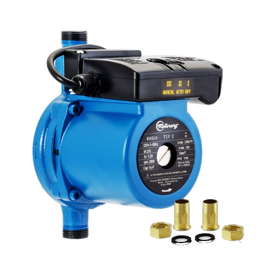 product-952-1760 Bomba Presurizadora 12m 2-3 Baños Tip 2 Motorarg - Imagen 1
