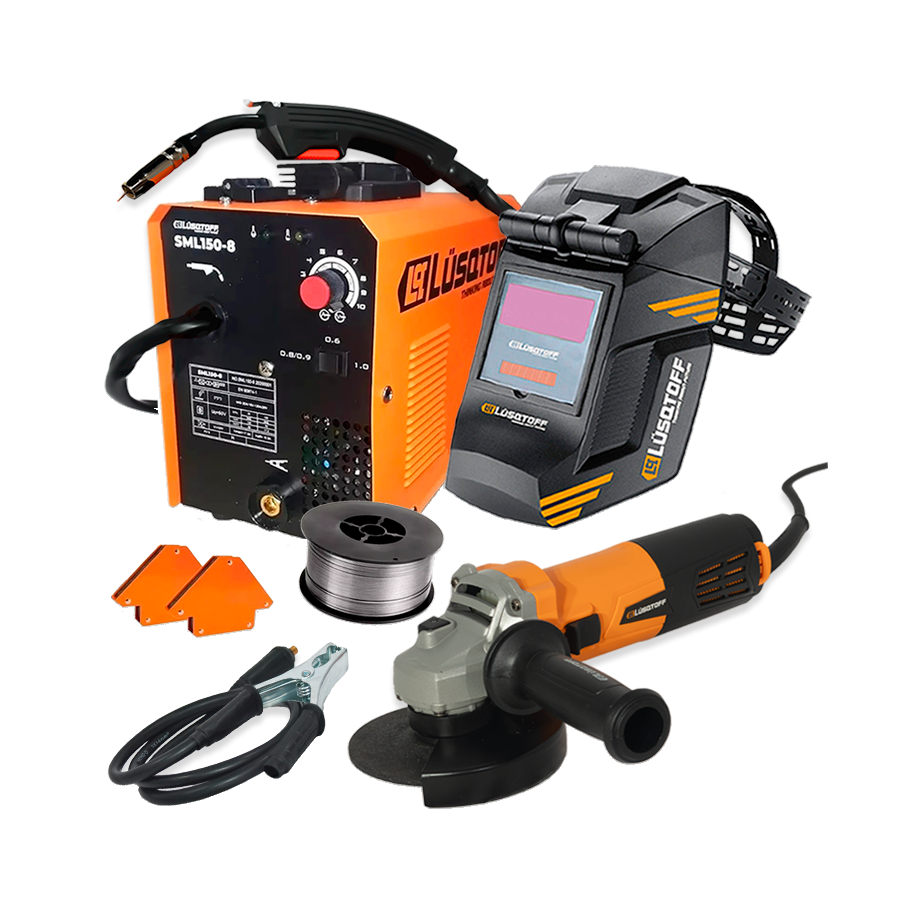 product-981-1815 Combo Lüsqtoff: Soldadora Mig Flux SML150-8 + Amoladora L-820 - Imagen 1